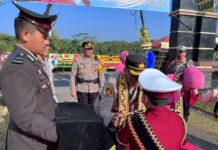 Upacara Welcome and Farewell Parade, Kapolres Way Kanan Doakan AKBP Pratomo Lebih Sukses Berkah Dan Barokah