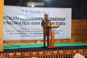 Bupati Adipati Buka Pekan Kebudayaan Daerah Kabupaten Way Kanan Tahun 2024